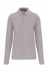 Designed To Work Férfi galléros póló Designed To Work WK276 Men'S Long-Sleeved polo Shirt -4XL, Oxford Grey