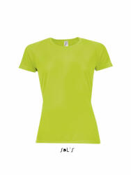 SOL'S Női póló SOL'S SO01159 Sol'S Sporty Women - Raglan-Sleeved T-Shirt -XL, Neon Green