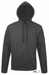 SOL'S Uniszex kapucnis pulóver SOL'S SO47101 Sol'S Snake - Hooded Sweatshirt -XS, Dark Grey