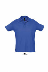 SOL'S Férfi galléros póló SOL'S SO11342 Sol'S Summer Ii - Men'S polo Shirt -L, Royal Blue
