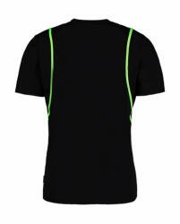 Kustom Kit Férfi rövid ujjú póló Kustom Kit Regular Fit Cooltex Contrast Tee XL, Fekete/Fluorescent Lime zöld