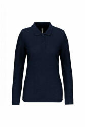 Designed To Work Női galléros póló Designed To Work WK277 Ladies' Long-Sleeved polo Shirt -2XL, Navy
