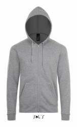 SOL'S Uniszex kapucnis pulóver SOL'S SO01714 Sol'S Stone - Zip Hoodie -2XL, Grey Melange