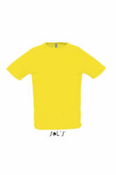 SOL'S Férfi póló SOL'S SO11939 Sol'S Sporty - Raglan Sleeved T-Shirt -2XL, Lemon