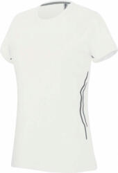 Proact Női póló Proact PA466 Ladies' Short Sleeve Sports T-Shirt -XS, White/Silver