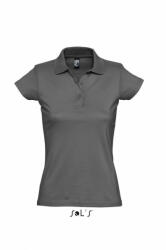 SOL'S Női galléros póló SOL'S SO11376 Sol'S prescott Women - polo Shirt -S, Dark Grey