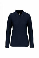 Designed To Work Női galléros póló Designed To Work WK277 Ladies' Long-Sleeved polo Shirt -L, Navy