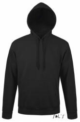 SOL'S Uniszex kapucnis pulóver SOL'S SO47101 Sol'S Snake - Hooded Sweatshirt -S, Black