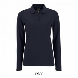 SOL'S Női galléros póló SOL'S SO02083 Sol'S perfect Lsl Women - Long-Sleeve piqué polo Shirt -XL, French Navy