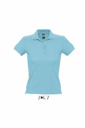 SOL'S Női galléros póló SOL'S SO11310 Sol'S people - Women'S polo Shirt -S, Atoll Blue