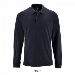 SOL'S Férfi galléros póló SOL'S SO02087 Sol'S perfect Lsl Men - Long-Sleeve piqué polo Shirt -S, French Navy