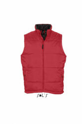 SOL'S Uniszex mellény SOL'S SO44002 Sol'S Warm - Quilted Bodywarmer -5XL, Red