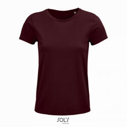 SOL'S Női póló SOL'S SO03581 Sol'S Crusader Women - Round-neck Fitted Jersey T-Shirt -S, Burgundy