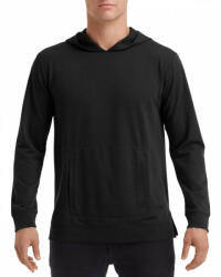 Anvil Uniszex pulóver Anvil AN73500 Light Terry Hood -M, Black