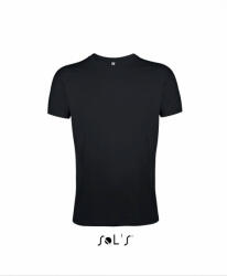 SOL'S Férfi póló SOL'S SO00553 Sol'S Regent Fit - Környakú Testhezálló póló -XL, Deep Black