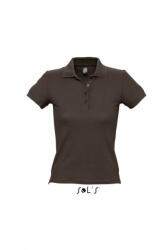 SOL'S Női galléros póló SOL'S SO11310 Sol'S people - Women'S polo Shirt -XL, Chocolate