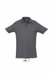 SOL'S Férfi galléros póló SOL'S SO11362 Sol'S Spring Ii - Men’S pique polo Shirt -2XL, Mouse Grey