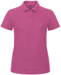 B and C Női galléros póló rövid ujjú B&C Ladies' Piqué Polo Shirt - PWI11 - XL, Fuchsia