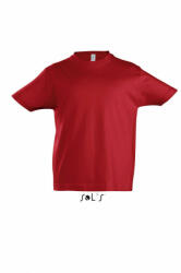 SOL'S Gyerek póló SOL'S SO11770 Sol'S Imperial Kids - Round neck T-Shirt -2A, Red