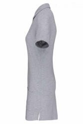 Designed To Work Női galléros póló Designed To Work WK209 Ladies’ Short-Sleeved Longline polo Shirt -XS, Oxford Grey/Navy