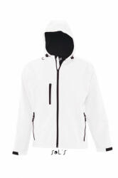 SOL'S Férfi Softshell SOL'S SO46602 Sol'S Replay Men - Hooded Softshell -M, White