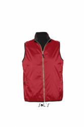 SOL'S Uniszex mellény SOL'S SO44001 Sol'S Winner - Contrasted Reversible Bodywarmer -M, Red