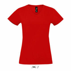 SOL'S Női póló SOL'S SO02941 Sol'S Imperial v Women - v-nyakú póló -2XL, Red