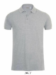 SOL'S Férfi galléros póló SOL'S SO01708 Sol'S phoenix Men - Cotton-Elastane polo Shirt -2XL, Grey Melange