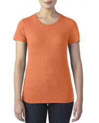 Anvil Női póló Anvil ANL6750 Tri-Blend póló -S, Heather Orange