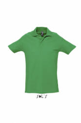 SOL'S Férfi galléros póló SOL'S SO11362 Sol'S Spring Ii - Men’S pique polo Shirt -M, Kelly Green