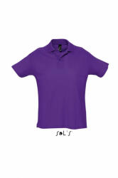 SOL'S Férfi galléros póló SOL'S SO11342 Sol'S Summer Ii - Men'S polo Shirt -M, Dark Purple