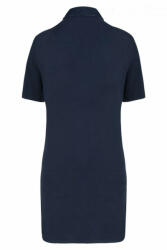 Designed To Work Női galléros póló Designed To Work WK209 Ladies’ Short-Sleeved Longline polo Shirt -L, Navy/Oxford Grey