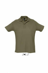 SOL'S Férfi galléros póló SOL'S SO11342 Sol'S Summer Ii - Men'S polo Shirt -M, Army