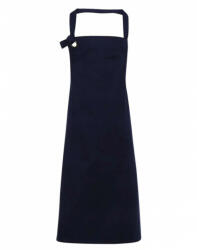 Premier Uniszex, női, férfi kötény, szakács, pincér Premier PR130 Calibre' Heavy Cotton Canvas Bib Apron -Egy méret, Navy