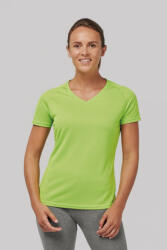 Proact Női póló Proact PA477 Ladies’ v-neck Short Sleeve Sports T-Shirt -M, Fine Grey