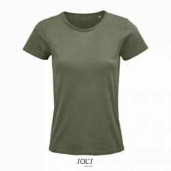 SOL'S Női póló SOL'S SO03581 Sol'S Crusader Women - Round-neck Fitted Jersey T-Shirt -2XL, Khaki