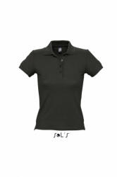 SOL'S Női galléros póló SOL'S SO11310 Sol'S people - Women'S polo Shirt -M, Black
