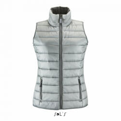 SOL'S Női mellény SOL'S SO01437 Sol'S Wave Women - Lightweight Bodywarmer -2XL, Metal Grey