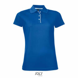 SOL'S Női galléros póló SOL'S SO01179 Sol'S performer Women - Sports polo Shirt -S, Royal Blue