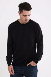 Legend World Wide Férfi Legend World Wide LW9188 Men’S Crew neck Fine Gauge Cotton pullover -S, Black