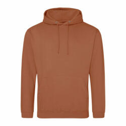 Just Hoods Uniszex kapucnis pulóver Just Hoods AWJH001 College Hoodie -XS, Ginger Biscuit