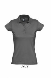 SOL'S Női galléros póló SOL'S SO11376 Sol'S prescott Women - polo Shirt -M, Dark Grey