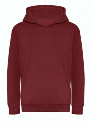 Just Hoods Gyerek kapucnis pulóver Just Hoods AWJH201J Kids Organic Hoodie -XS, Burgundy