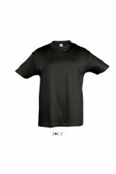 SOL'S Gyerek póló SOL'S SO11970 Sol'S Regent Kids - Round neck T-Shirt -10A, Deep Black