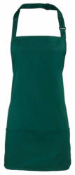 Premier Uniszex, női, férfi kötény, szakács, pincér Premier PR159 Colours Collection’ 2 In 1 Apron -Egy méret, Bottle