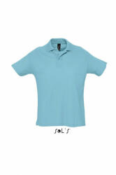 SOL'S Férfi galléros póló SOL'S SO11342 Sol'S Summer Ii - Men'S polo Shirt -S, Atoll Blue