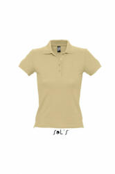 SOL'S Női galléros póló SOL'S SO11310 Sol'S people - Women'S polo Shirt -2XL, Sand