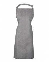Premier Uniszex, női, férfi kötény, szakács, pincér Premier PR150 Colours Collection’ Bib Apron -Egy méret, Grey Denim
