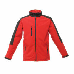 Regatta Férfi Softshell Regatta RETRA650 Hydroforce - 3-Layer Membrane Hooded Softshell -S, Classic Red/Black