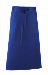 Premier Uniszex, női, férfi zsebes kötény, szakács, pincér Premier PR158 Colours Collection’ Bar Apron With pocket -Egy méret, Royal